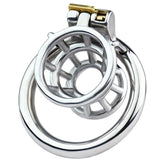 BDStyle Stuck In Chastity Cock Cage With Bent Ring